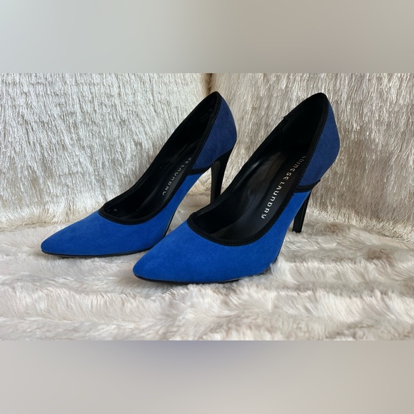 Chinese Laundry Blue Two-Toned High Heels - Picture 2 of 15